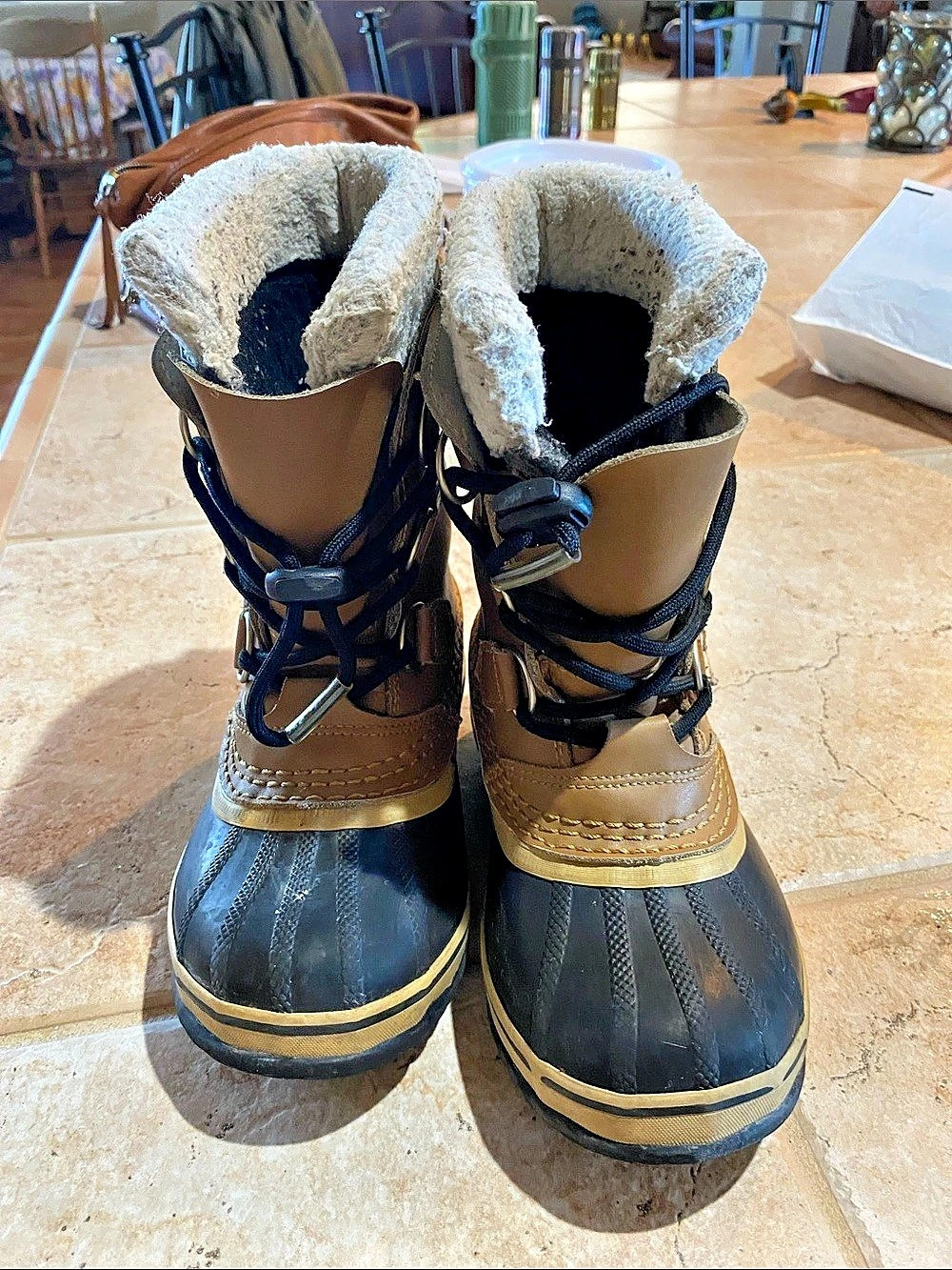 SOREL Winter Boots in Brown & Black kids